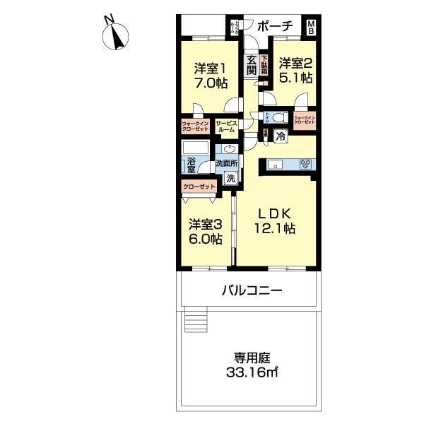 アリスガーデン横浜1番館（0102） 間取り図画像