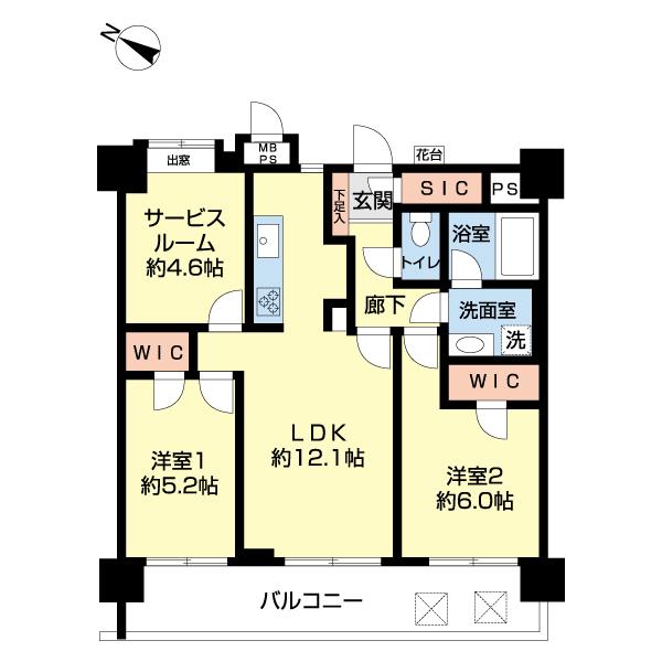 日神パレステージ横浜第2（0503） 間取り図画像
