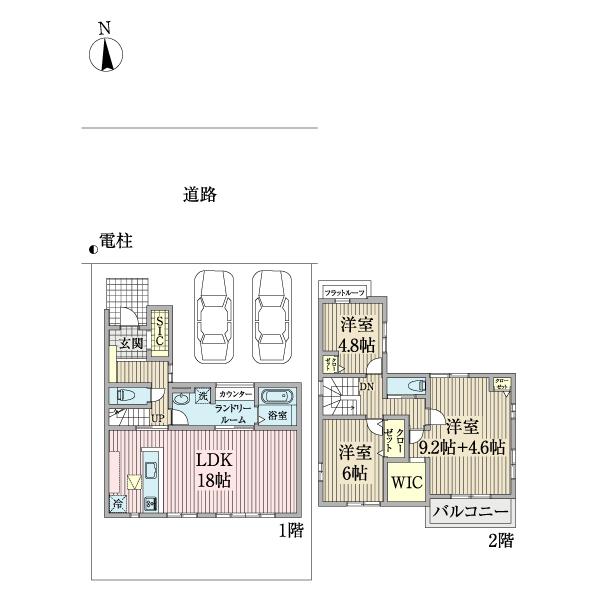 千葉市中央区南生実町８期　１号棟 間取り図画像