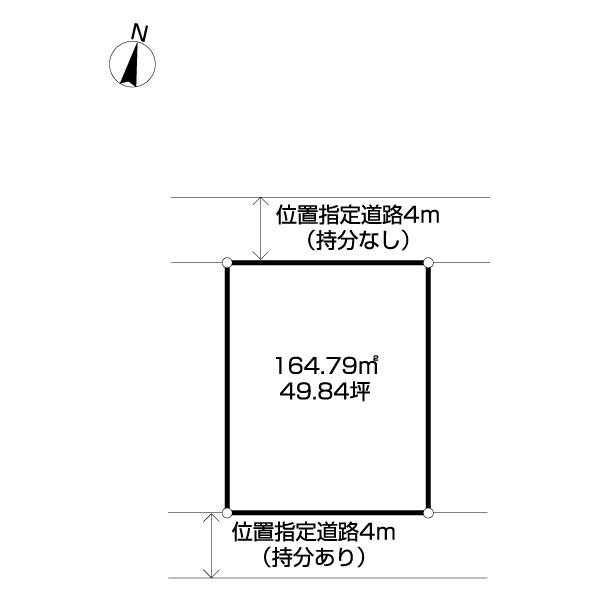 柏市かやの町土地 区画図