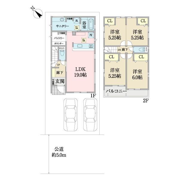 千葉市若葉区千城台西１丁目　１号棟 間取り図画像