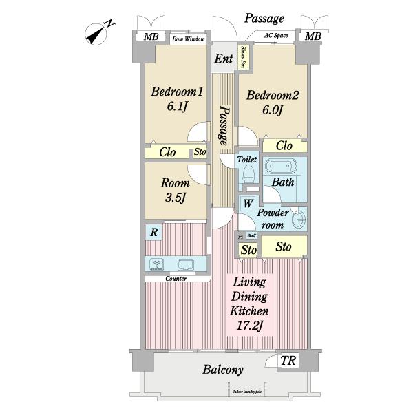 アルファグランデ新浦安 間取り図画像