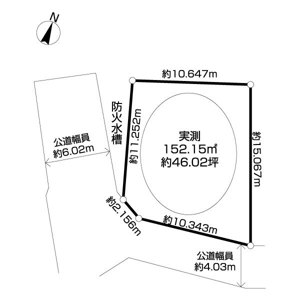 流山市おおたかの森東四丁目　売地 区画図