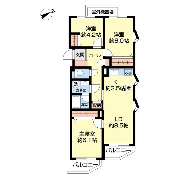 コープ野村花小金井 間取り図画像