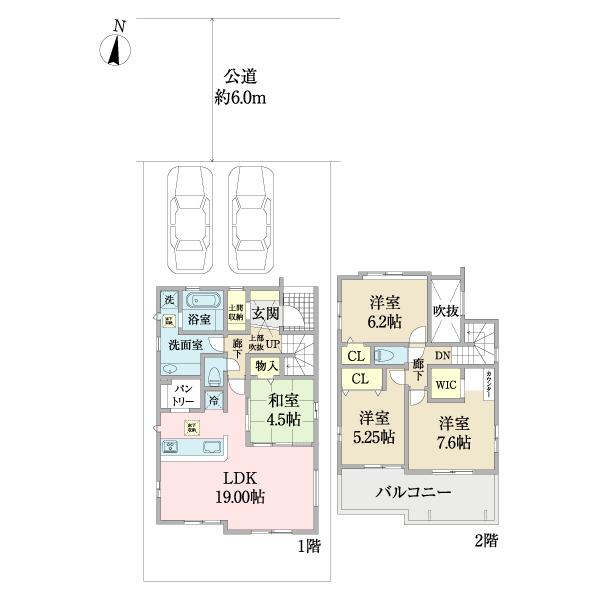 千葉市若葉区原町新築戸建　３号棟 間取り図画像