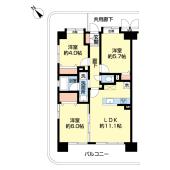 ライオンズプラザ稲毛海岸（1111） 間取り図画像