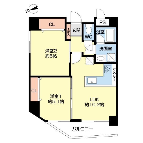 シティライブ武蔵小金井弐番館（0501） 間取り図画像