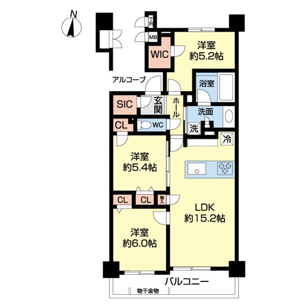 ａｉｅアクロスシティ 間取り図画像
