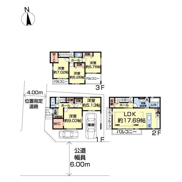江戸川区春江町１１期　１号棟 間取り図画像