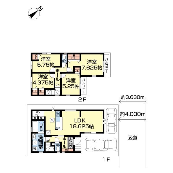 江戸川区江戸川３丁目２期　１号棟 間取り図画像