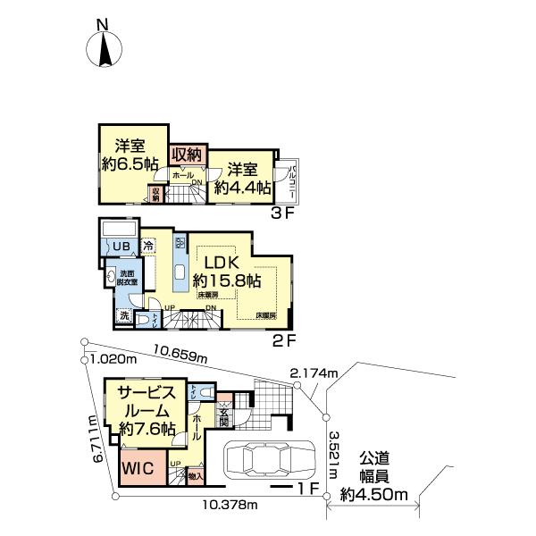 江戸川区下篠崎町３期　１号棟 間取り図画像