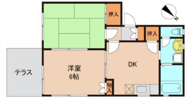 取手市新取手アパート 間取り図画像