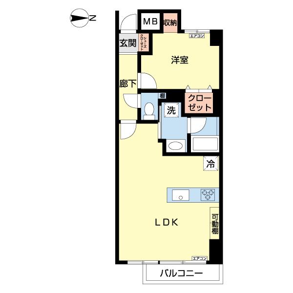 モンシャトー・ラポール多摩（0107） 間取り図画像