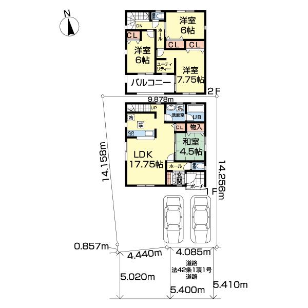 成田市本城第２１　１号棟 間取り図画像