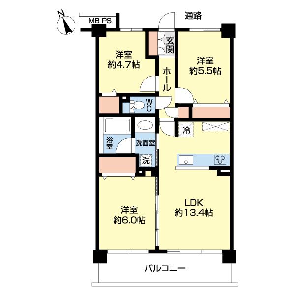 ライオンズマンション朝霞根岸台第3（0406） 間取り図画像