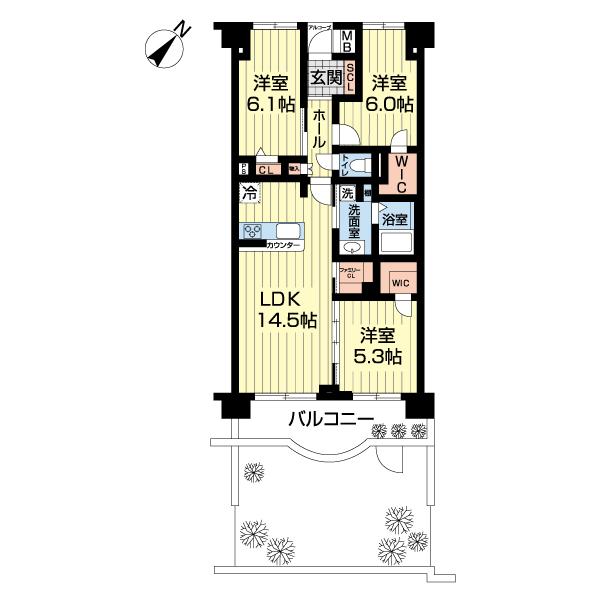 ベウラ大泉学園（0111） 間取り図画像