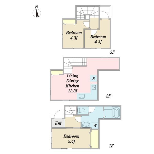 江東区東砂３丁目zero-eＣ号棟 間取り図画像