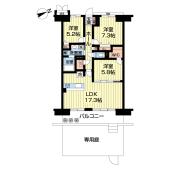 稲毛長沼パークハウス 間取り図画像