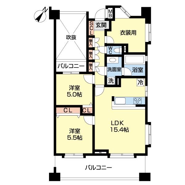 ライオンズステーションプラザ西千葉 間取り図画像