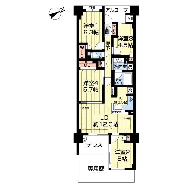 アクシア八王子ピュアマークス 間取り図画像