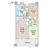 ライオンズステーションプラザ十日市場 間取り図画像