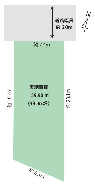 都町一丁目土地 区画図