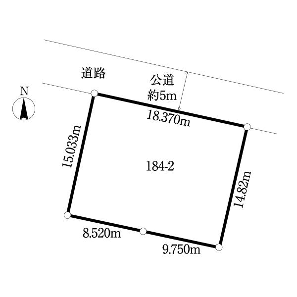 松戸市緑ケ丘1丁目土地 区画図