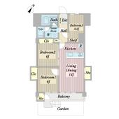 三ッ沢マンション 間取り図画像
