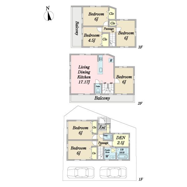 中葛西2丁目戸建 間取り図画像