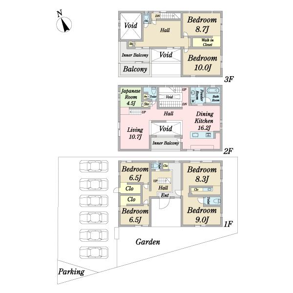 大字上南畑中古戸建 間取り図画像