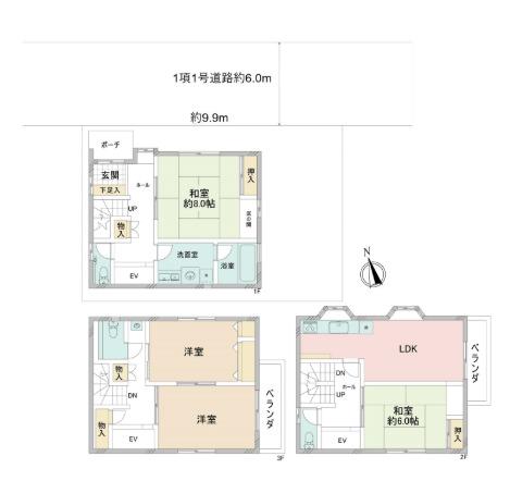 江戸川区一之江７丁目戸建 間取り図画像