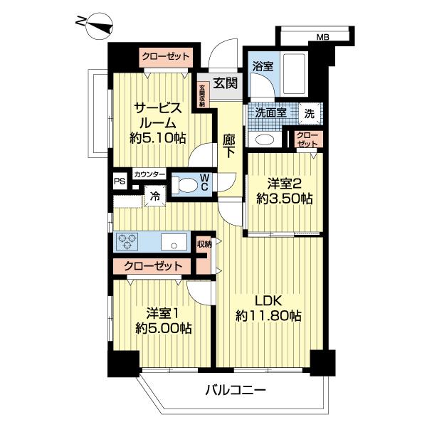 日神パレステージ新板橋 間取り図画像