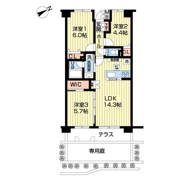 ディアパーク西船橋（0104） 間取り図画像