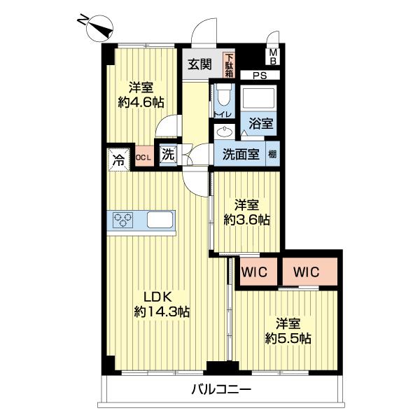 トーア川崎マンション（0909） 間取り図画像