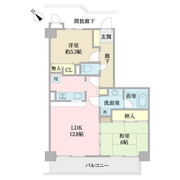 コスモ東金 間取り図画像