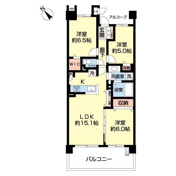 ジェイパーク横浜矢向フローラガーデン（0306） 間取り図画像