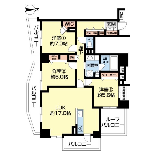 ライオンズシティ東陽町親水公園（0803） 間取り図画像