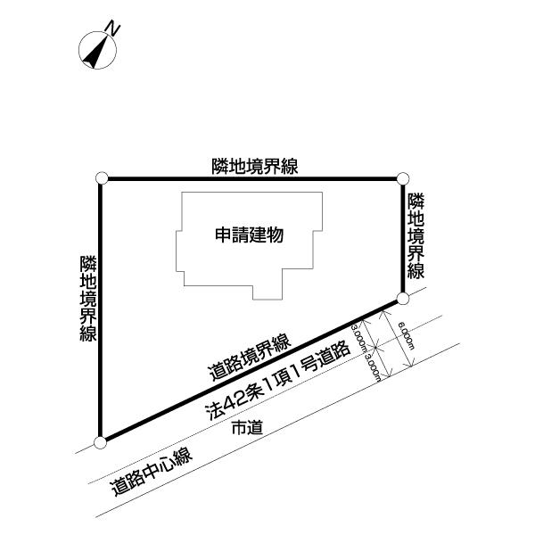 北柏1丁目土地 区画図