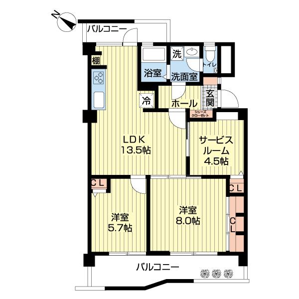 キャッスルメジェール川越（0204） 間取り図画像