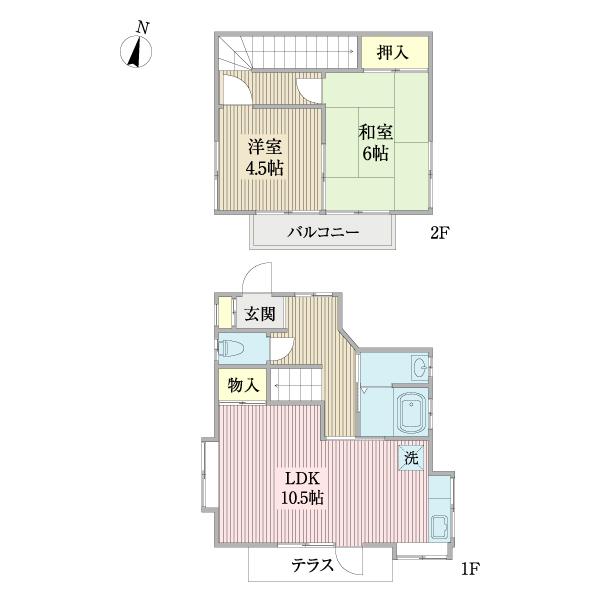 南増尾戸建 間取り図画像