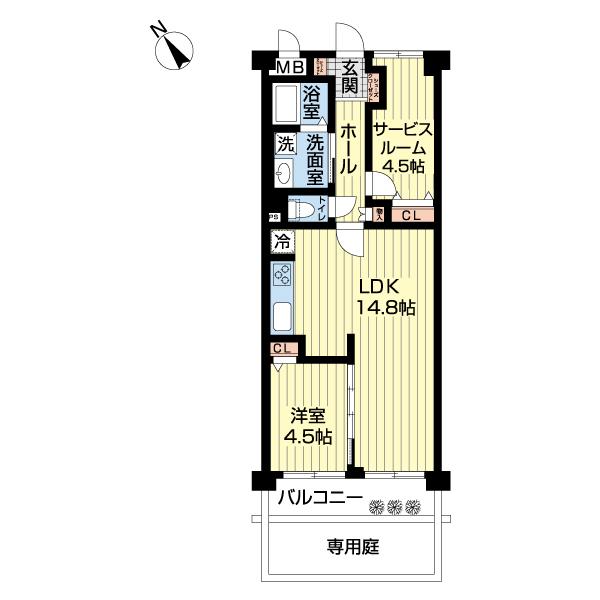 八千代春日部マンション（0104） 間取り図画像