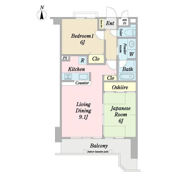 モナーク野方（0402） 間取り図画像