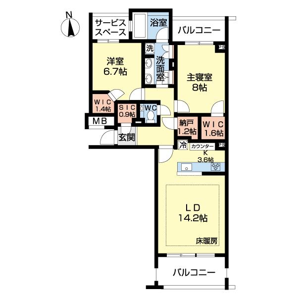 パークシティ浜田山Ｅ棟（0410） 間取り図画像