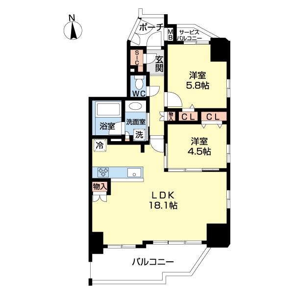 ラヴィドール府中サザンテラス（0302） 間取り図画像