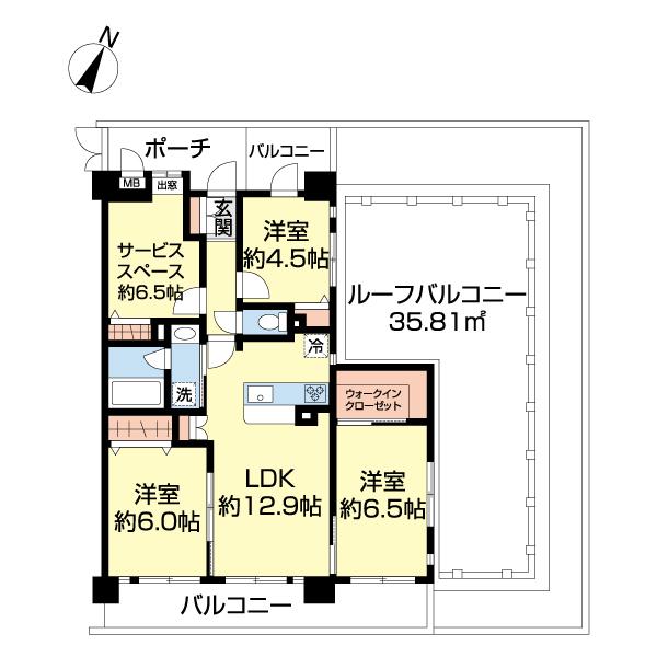 レーベンハイム吉川弐番館（0406） 間取り図画像