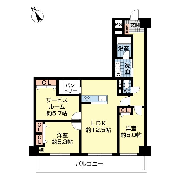 イトーピア草加マンション（0607） 間取り図画像