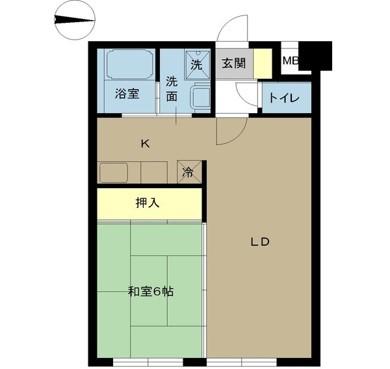 ライオンズマンション国分寺第三　5階部分 間取り図画像