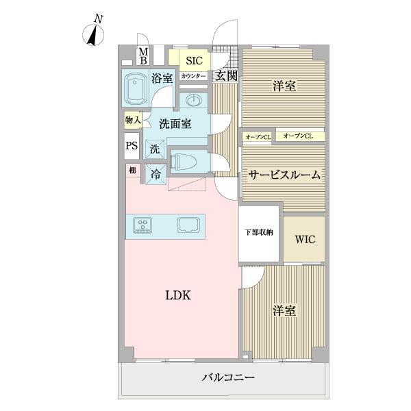 秀和第２東陽町レジデンス（0208） 間取り図画像