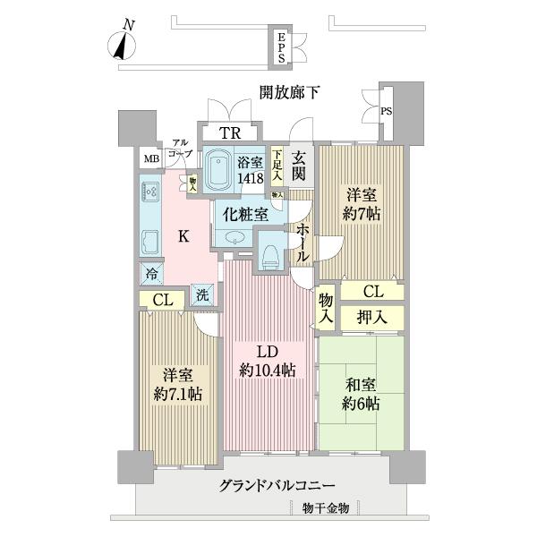 ダイアパレス草加ヴィラ・リゾート 間取り図画像