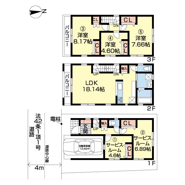 川崎市川崎区旭町224　1号棟 間取り図画像